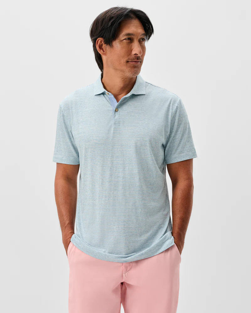 Johnnie-O Slub Cotton Blend Polo