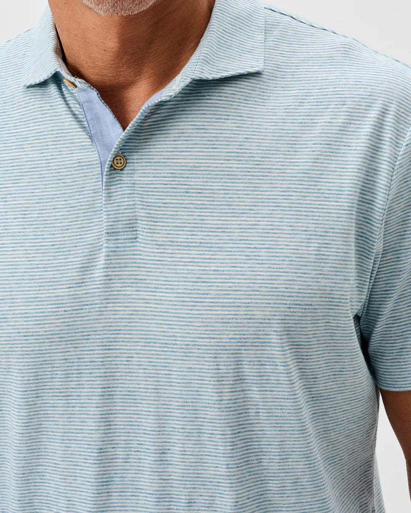 Johnnie-O Slub Cotton Blend Polo