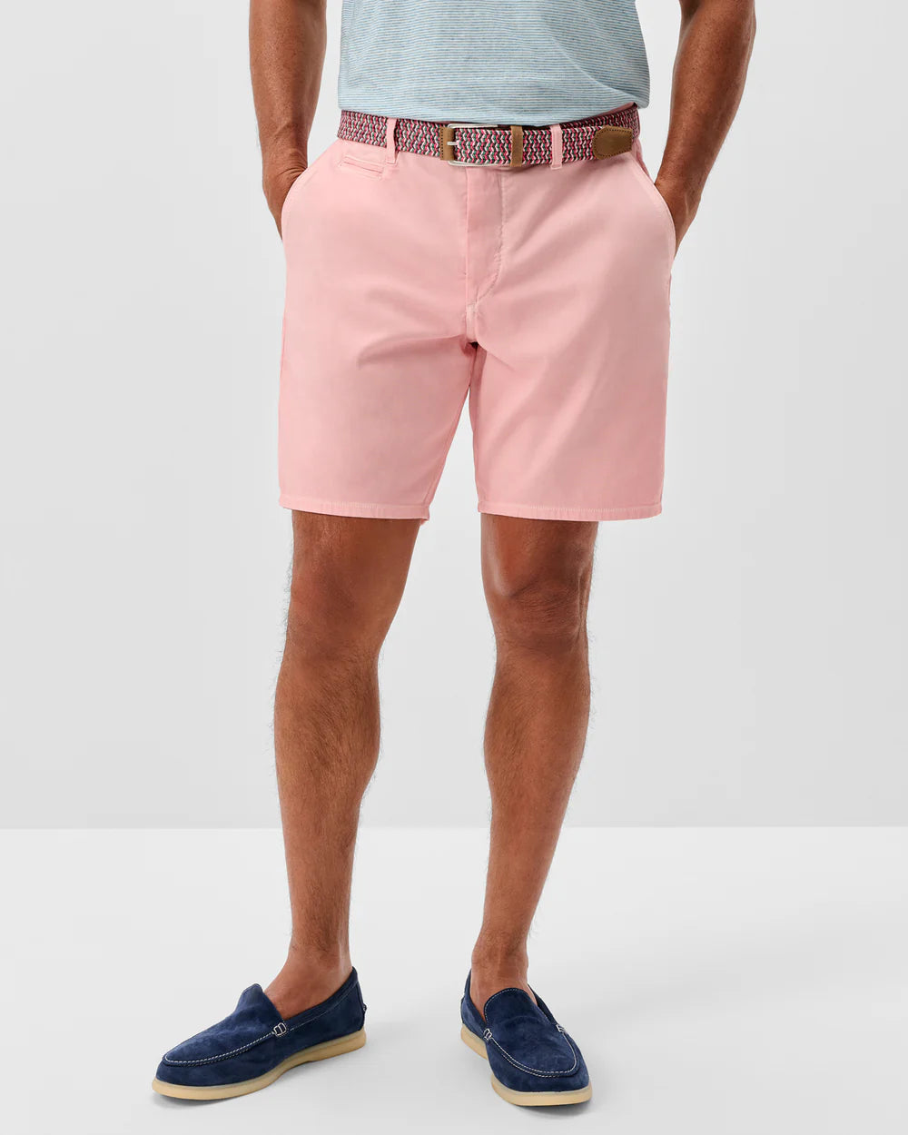 Johnnie-O Nassau Cotton Blend Shorts