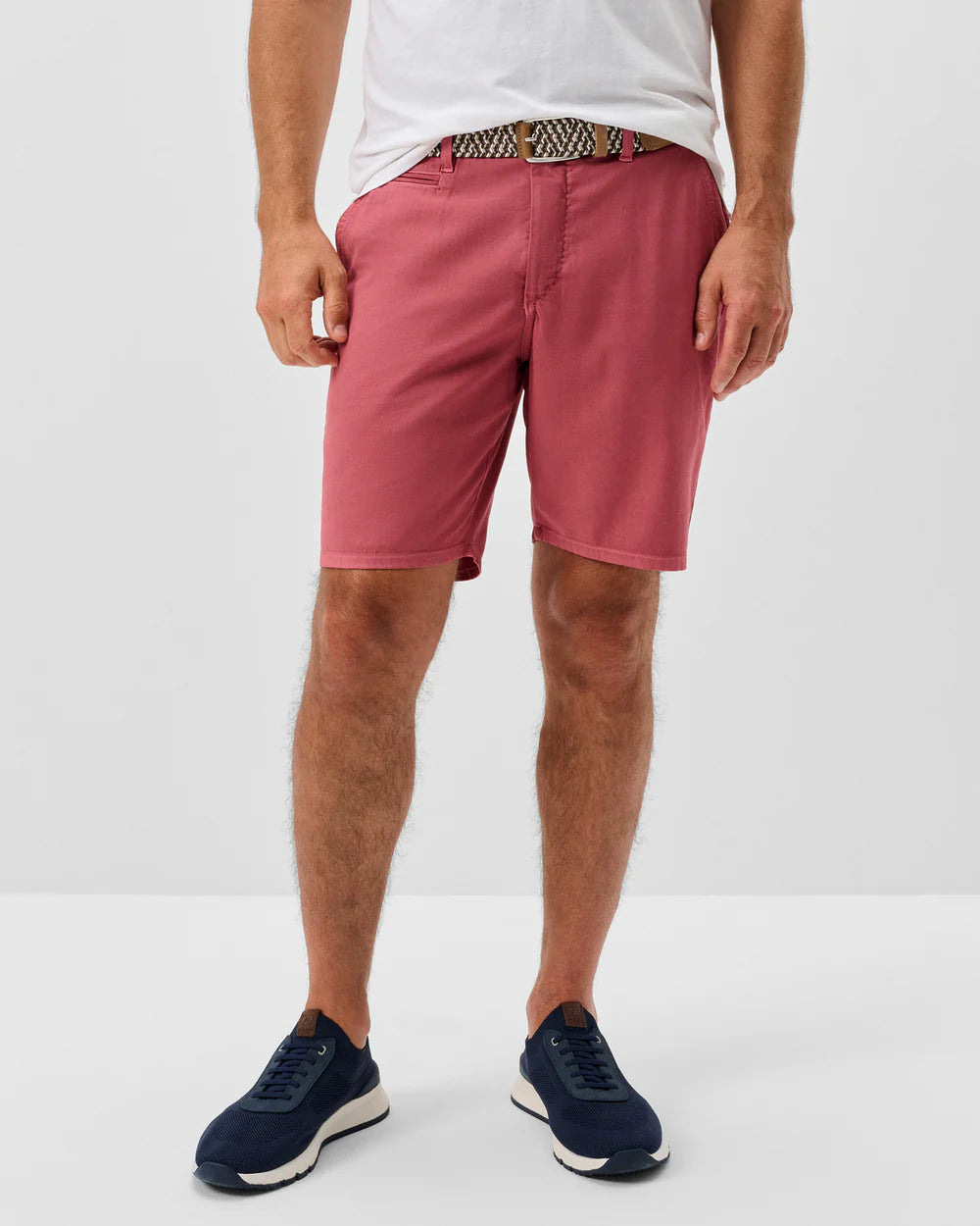 Johnnie-O Nassau Cotton Blend Shorts 8”