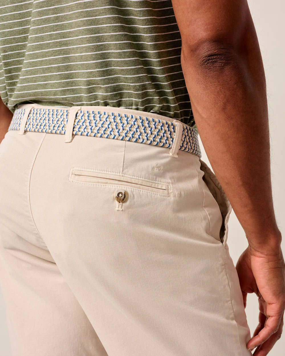 Johnnie-O Nassau Cotton Blend Shorts 8”
