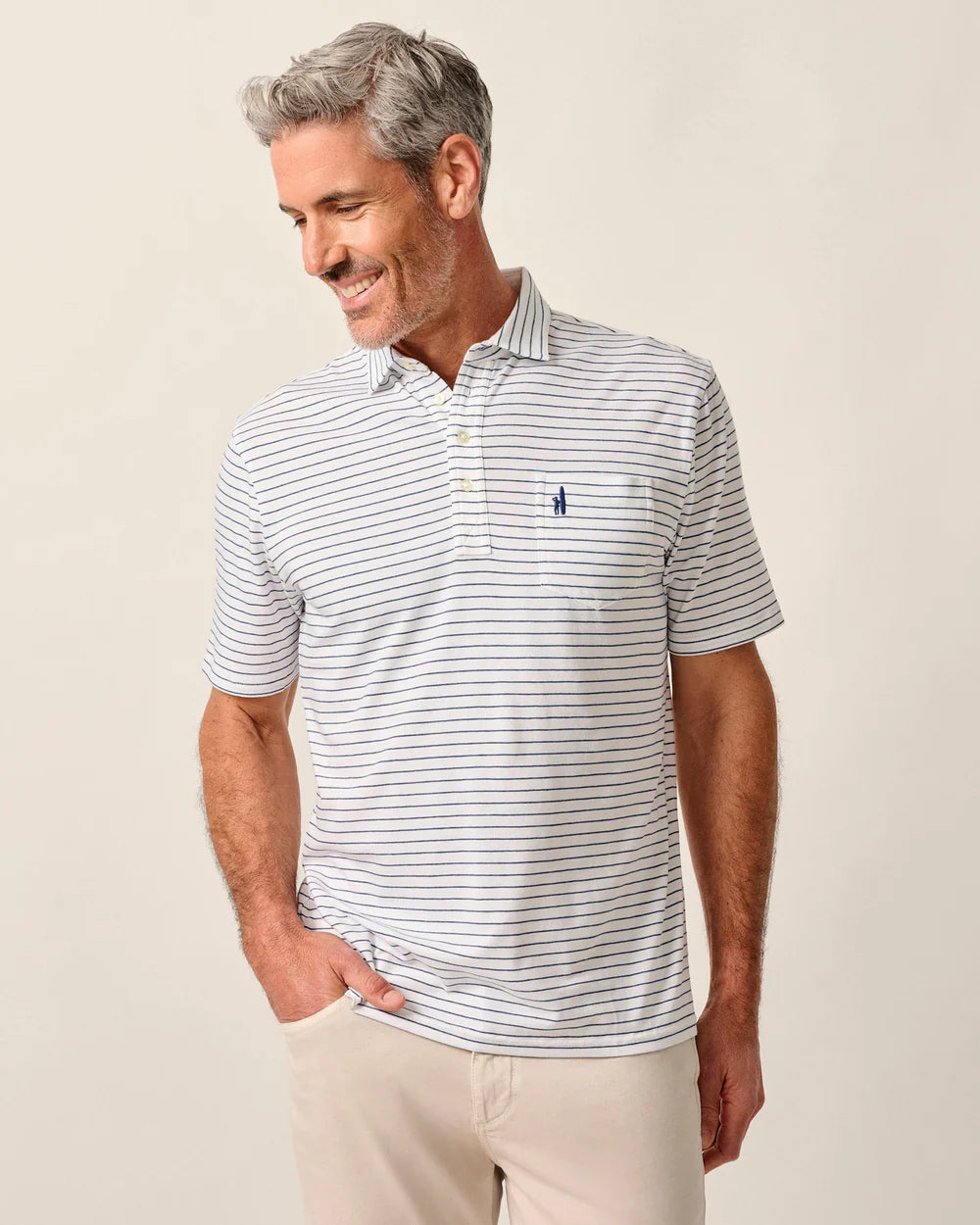 Johnnie-O Original 4-Button Polo - Ryan Stripe