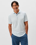 Johnnie-O Slub Cotton Blend Polo - Thatcher Stripe