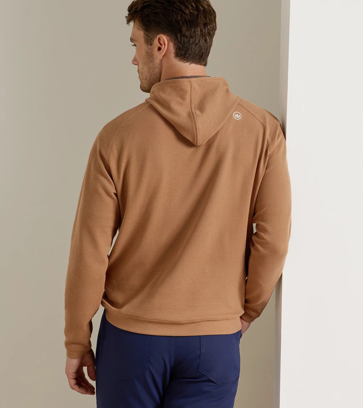 Peter Millar Pine Waffle Performance Hoodie