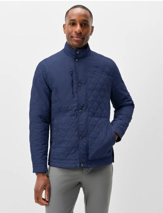 Johnnie-O Juno Quilted Snap Jacket