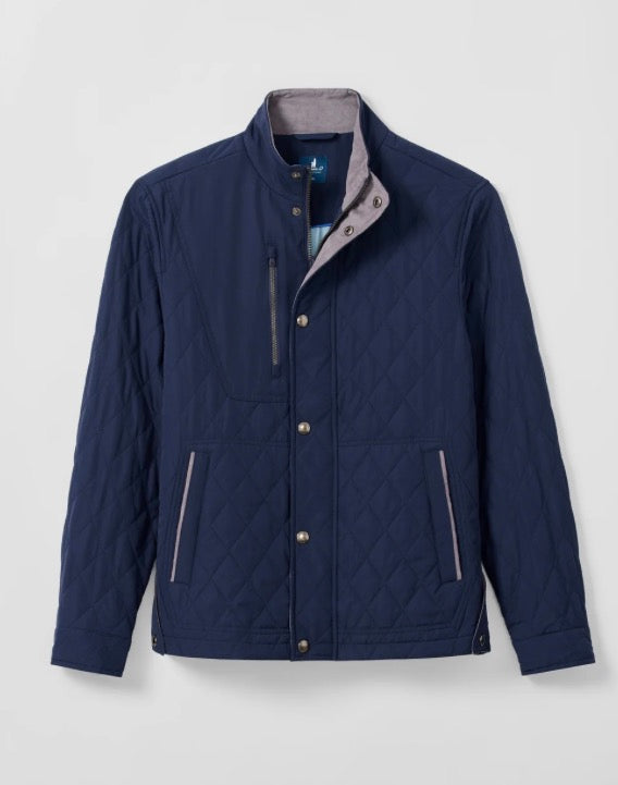 Johnnie-O Juno Quilted Snap Jacket